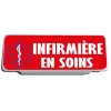 Clip Pare Soleil Infirmière en Soins Rouge Rétro-Réfléchissant