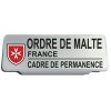 Clip Pare Soleil Ordre de Malte France Cadre de Permanence Rétro-Réfléchissant