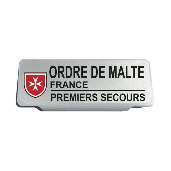 Clip Pare Soleil Ordre de Malte France Premiers Secours Rétro-Réfléchissant