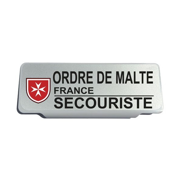 Clip Pare Soleil Ordre de Malte France Secouriste Rétro-Réfléchissant