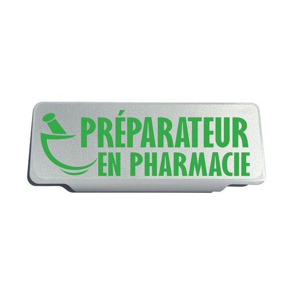 Clip Pare Soleil Préparateur en Pharmacie Rétro-Réfléchissant