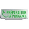 Clip Pare Soleil Préparateur en Pharmacie Rétro-Réfléchissant