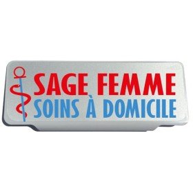 Clip Pare Soleil Sage Femme Soins à Domicile Rétro-Réfléchissant