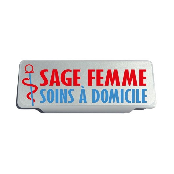 Clip Pare Soleil Sage Femme Soins à Domicile Rétro-Réfléchissant