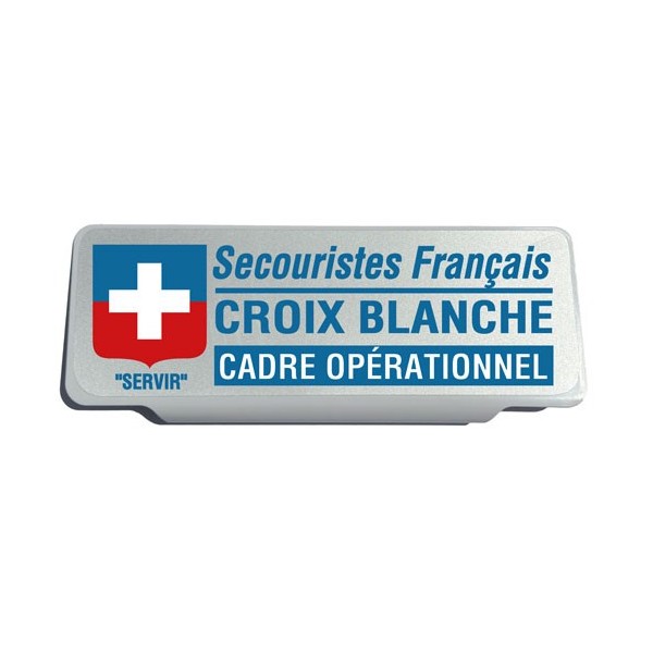 Clip Pare Soleil Secouristes Français Cadre Opérationnel Rétro-Réfléchissant