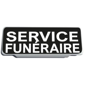 Clip Pare Soleil Service Funéraire Noir Rétro-Réfléchissant