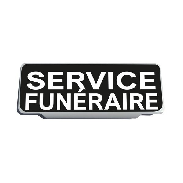 Clip Pare Soleil Service Funéraire Noir Rétro-Réfléchissant