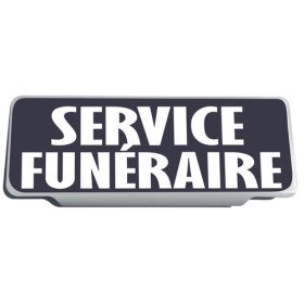 Clip Pare Soleil Service Funéraire Mauve Rétro-Réfléchissant