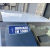 Clip Pare Soleil Infirmier en Soins Bleu Rétro-Réfléchissant