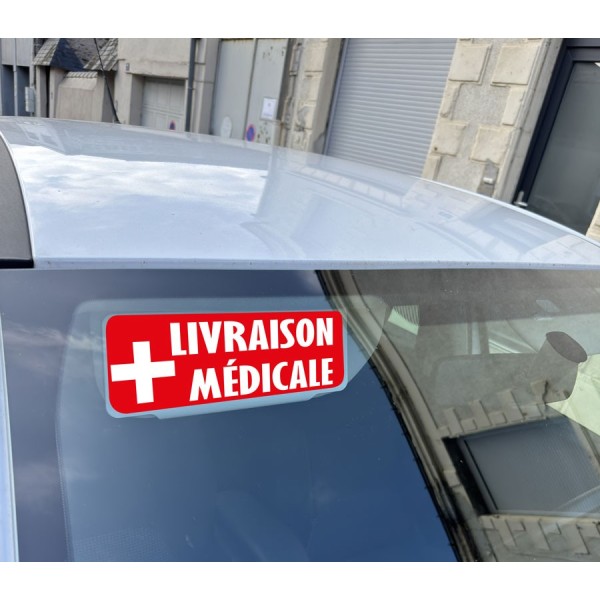 Clip Pare Soleil Livraison Médicale Rétro-Réfléchissant