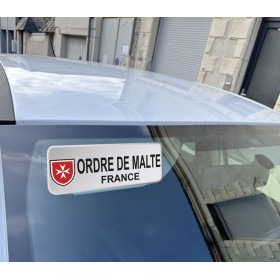 Clip Pare Soleil Ordre de Malte Rétro-Réfléchissant