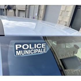 Clip Pare Soleil Police Municipale Rétro-Réfléchissant