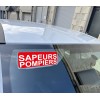 Clip Pare Soleil Sapeurs Pompiers Rétro-Réfléchissant
