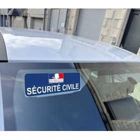 Clip Pare Soleil Sécurité Civile Rétro-Réfléchissant