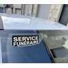 Clip Pare Soleil Service Funéraire Noir Rétro-Réfléchissant