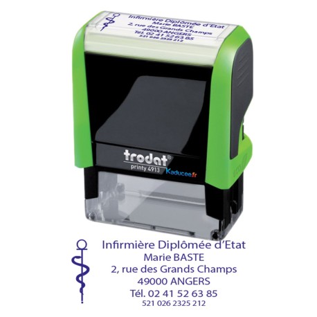 Tampon infirmière vert