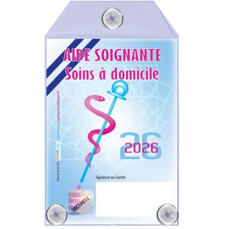 Caducée Aide Soignante Soins à domicile 2026