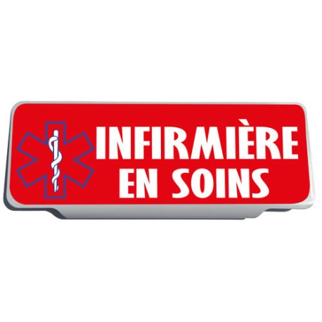 Clip Pare Soleil  Infirmière en Soins Rétro-Réfléchissant
