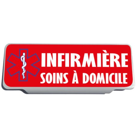 Clip Pare Soleil Infirmière Soins à domicile Rétro-Réfléchissant