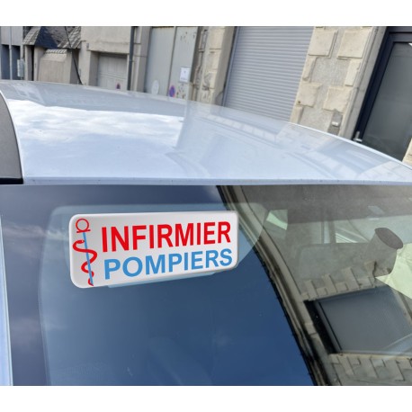 Clip Pare Soleil Infirmier Pompier Auto Réfléchissant