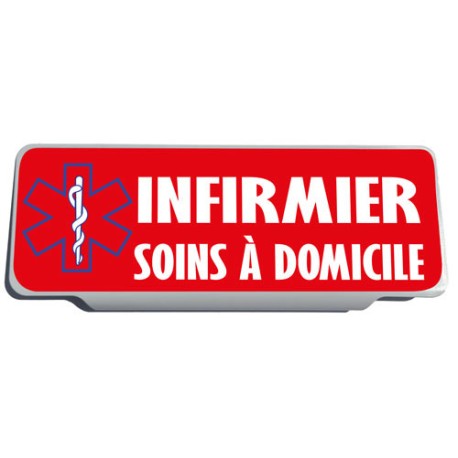 Clip Pare Soleil Infirmier Soins à Domicile Rétro-Réfléchissant