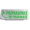 Clip Pare Soleil Préparatrice en Pharmacie Rétro-Réfléchissant
