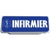 Clip Pare Soleil Infirmier Bleu avec Logo Rétro-Réfléchissant