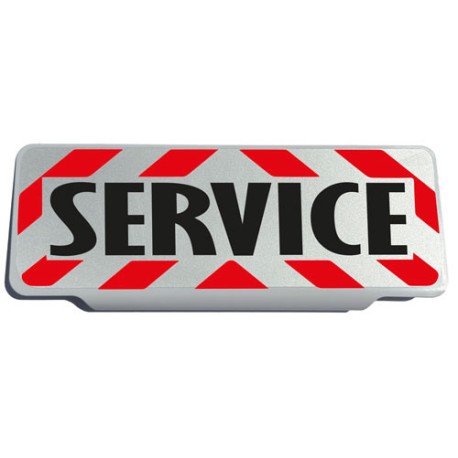 Clip Pare Soleil Service Barres Rouges Rétro-Réfléchissant